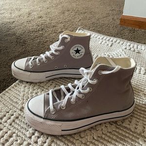 Platform high top converse